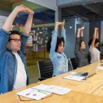Stretching for employees at work